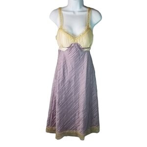 Vtg 90s y2k pleated embellished dress new